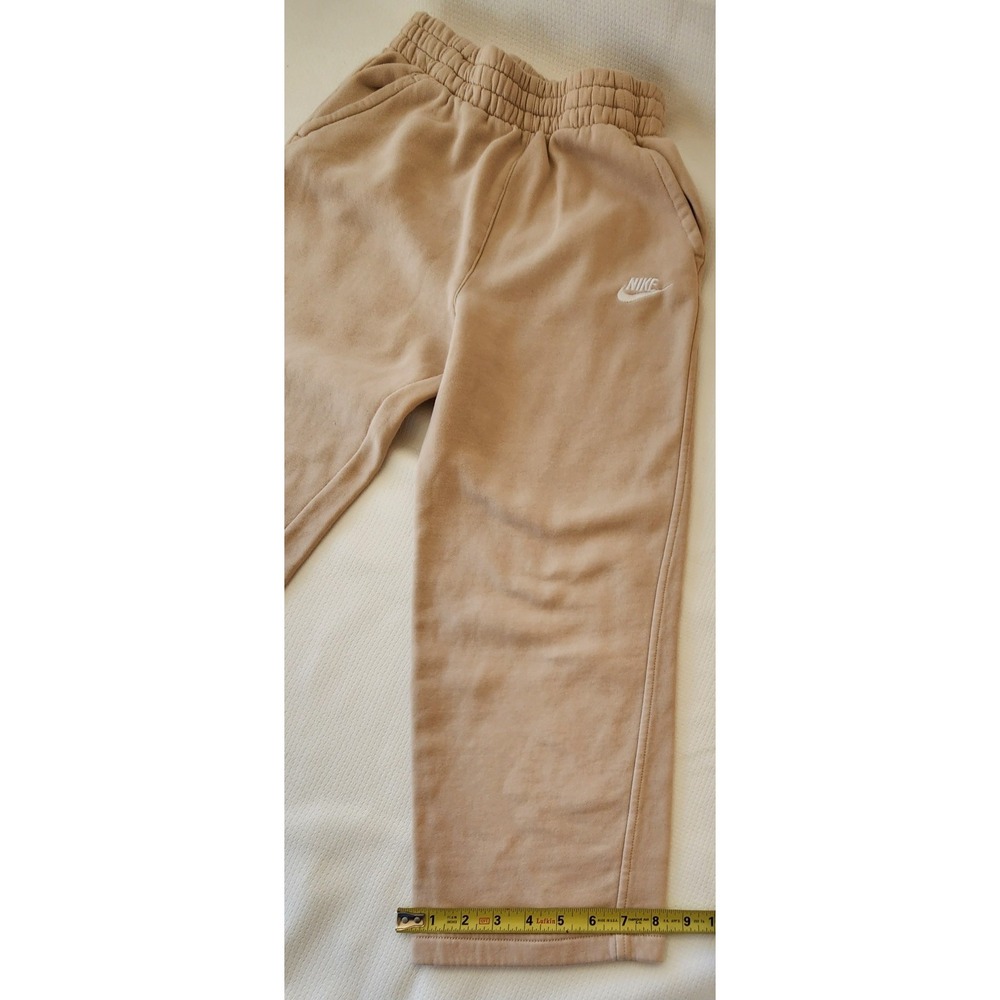 Nike Sweatpants Big Kids Girls Medium Baige  Wide Leg NSW Essentials 1 Packets - Picture 3 of 6
